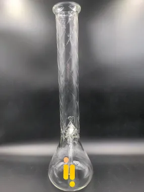 17 Infyniti Glass Twisted Pattern Beaker Bong