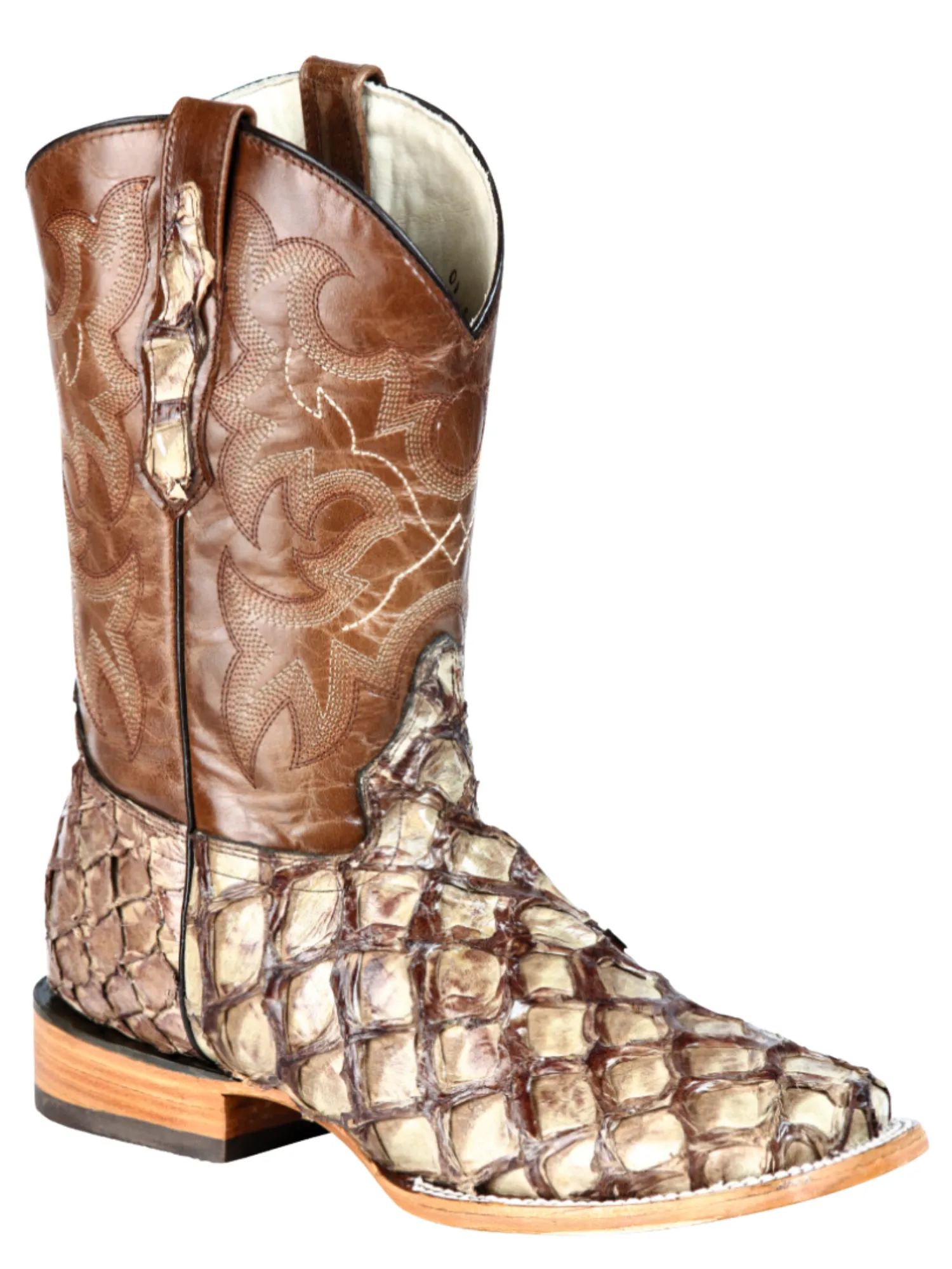 Botas Vaqueras Rodeo Exoticas de Monster Fish Original para Hombre '100 Años' - ID: 44114