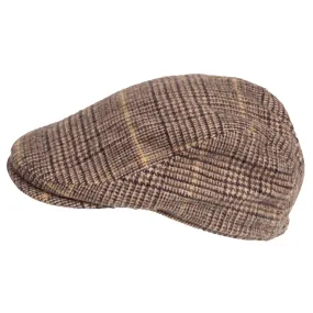 Casquette Homme à Carreaux Marron