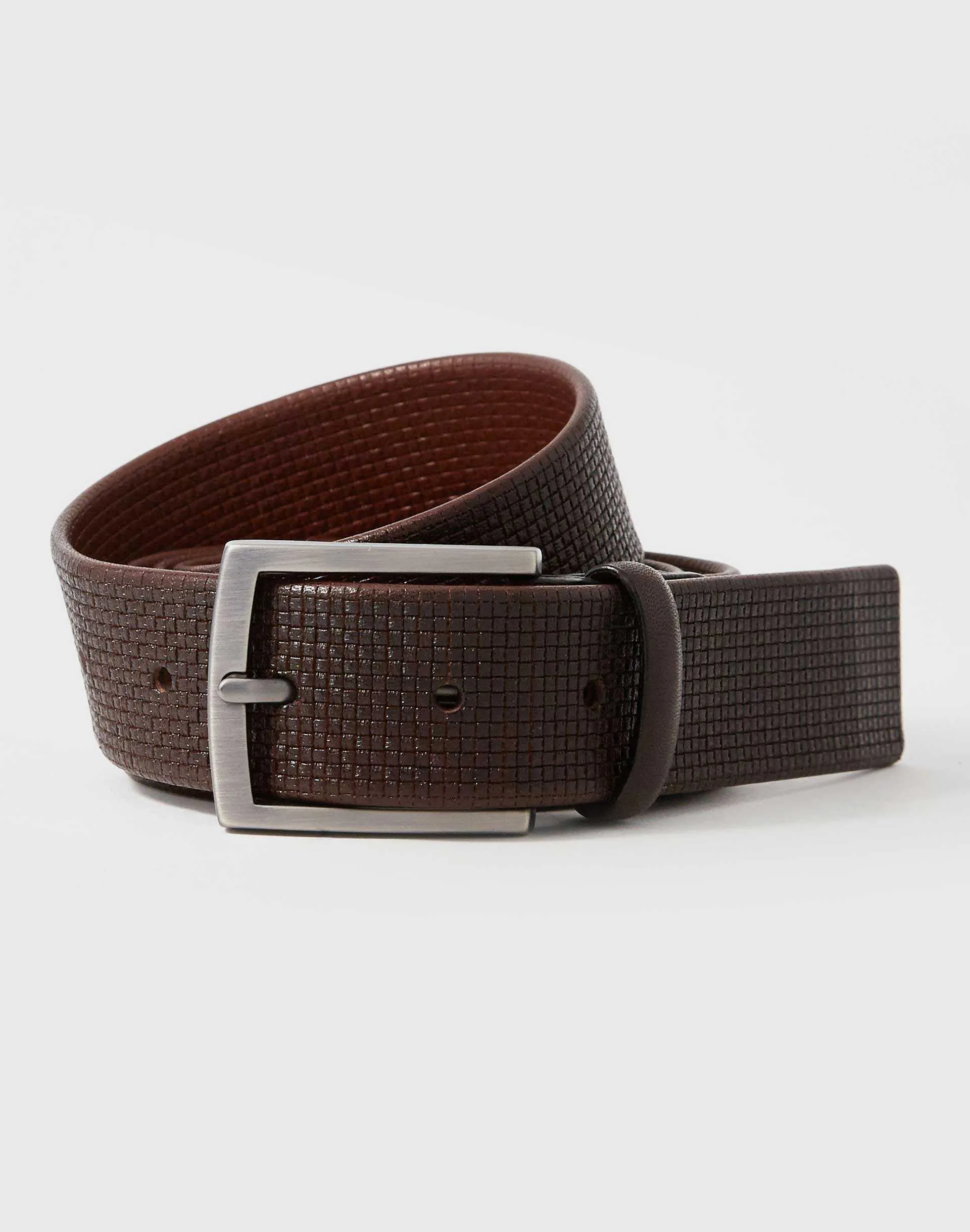 Ceinture en cuir marron