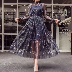 Chic starry sky dress KF81245