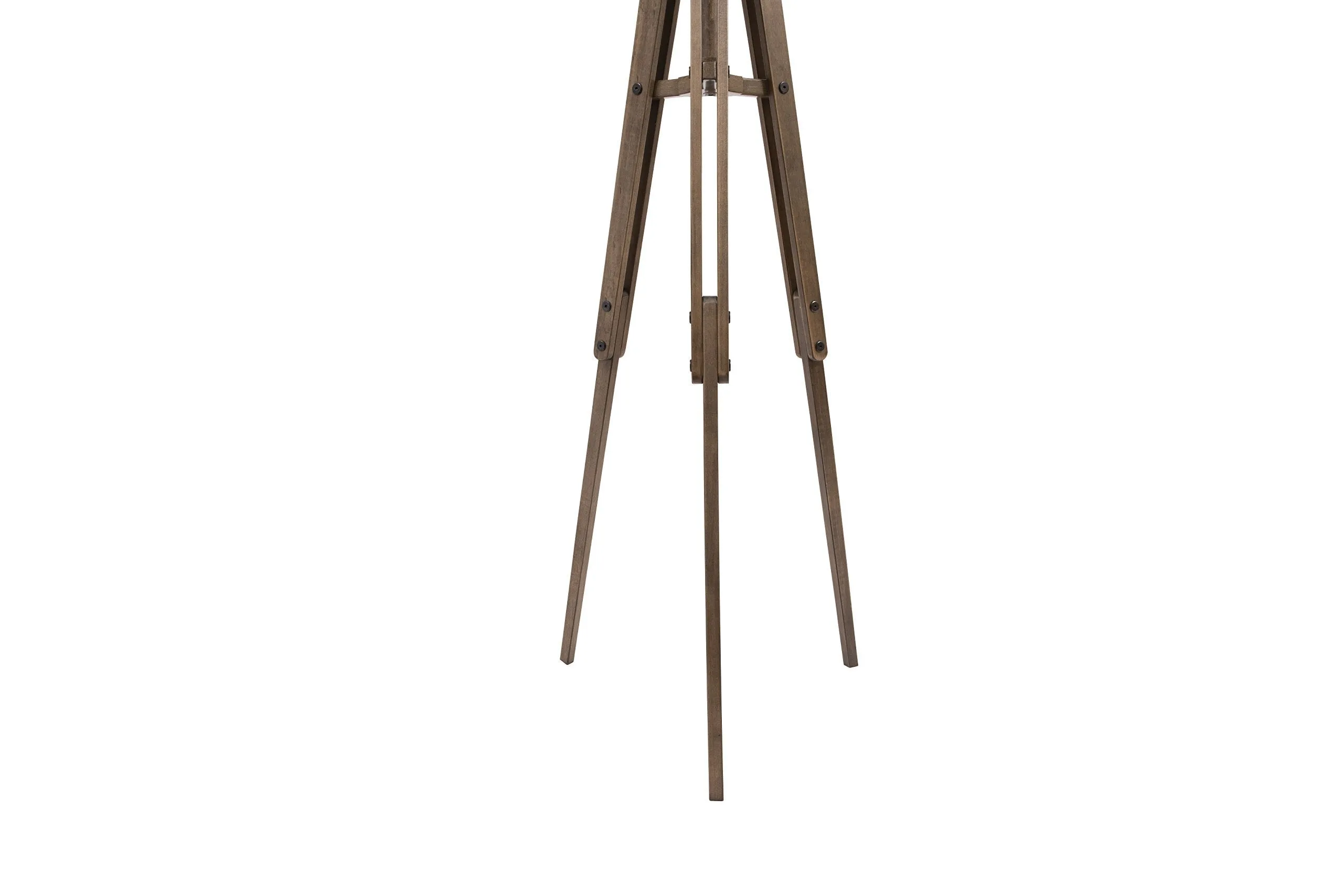 Creative Co-op Tripod Style Wood Floor Lamp with Drum Shade