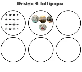 Customize your own 2D ball style edible image lollipop