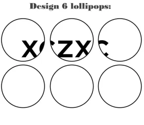 Customize your own 2D ball style edible image lollipop