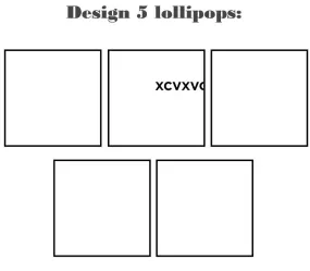 Customize your own square style edible image lollipop