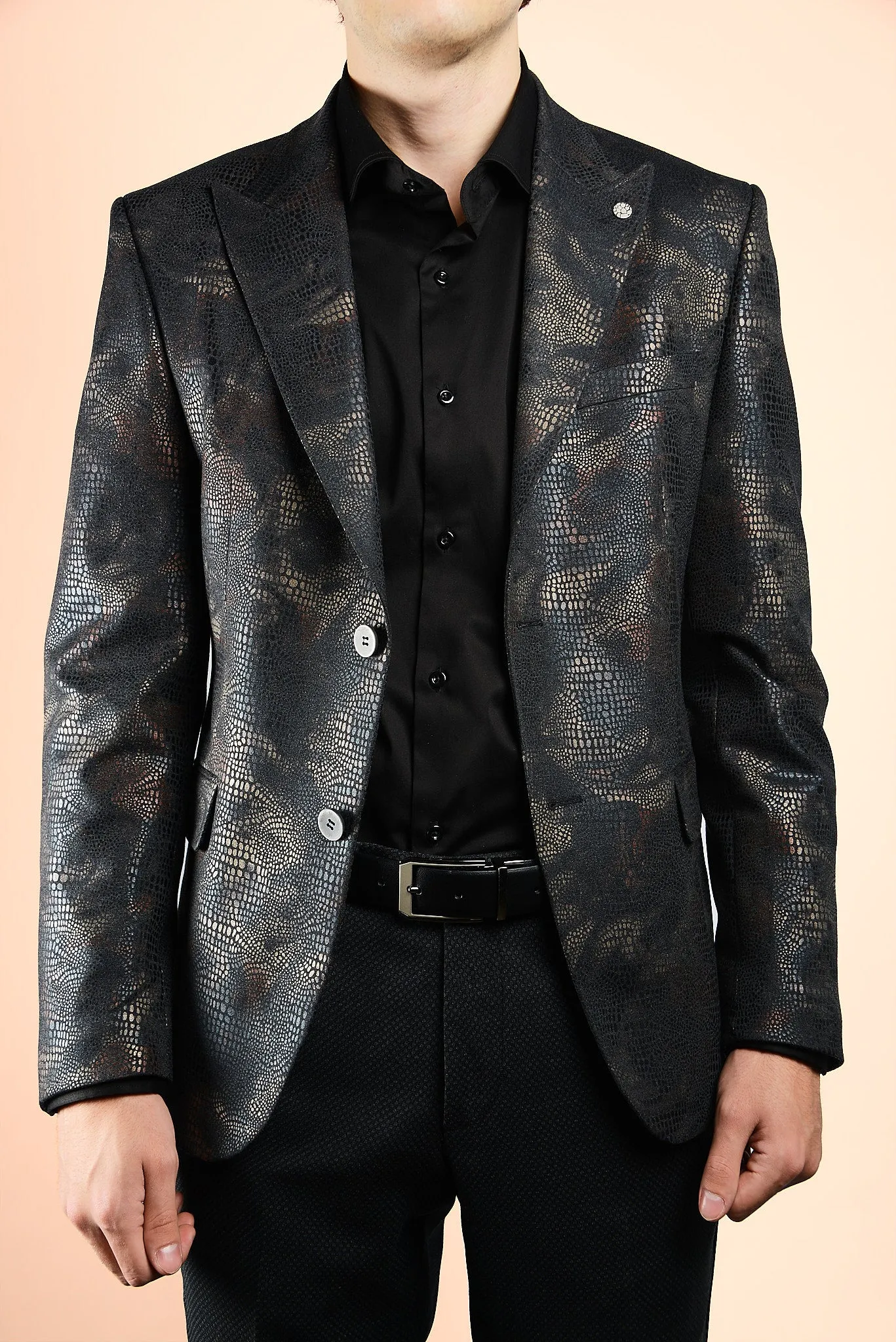 Dalston Rust Overlay Print Sportcoat