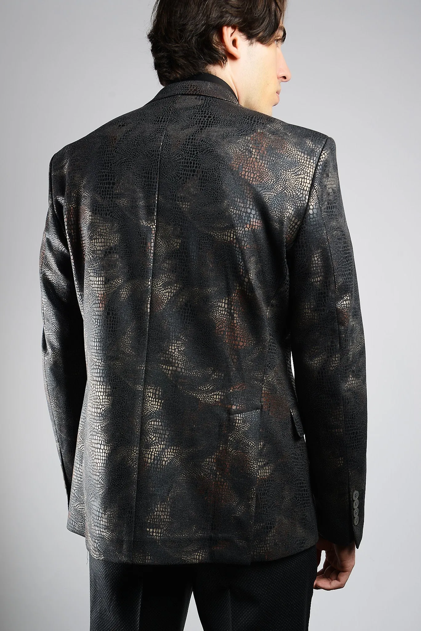 Dalston Rust Overlay Print Sportcoat