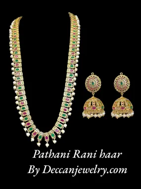 DLN49 long pathani style hyderabadi rani haar ( READY TO SHIP )