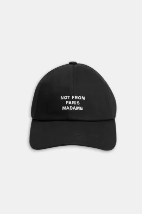 Drôle de Monsieur Casquette Slogan Cap - Black