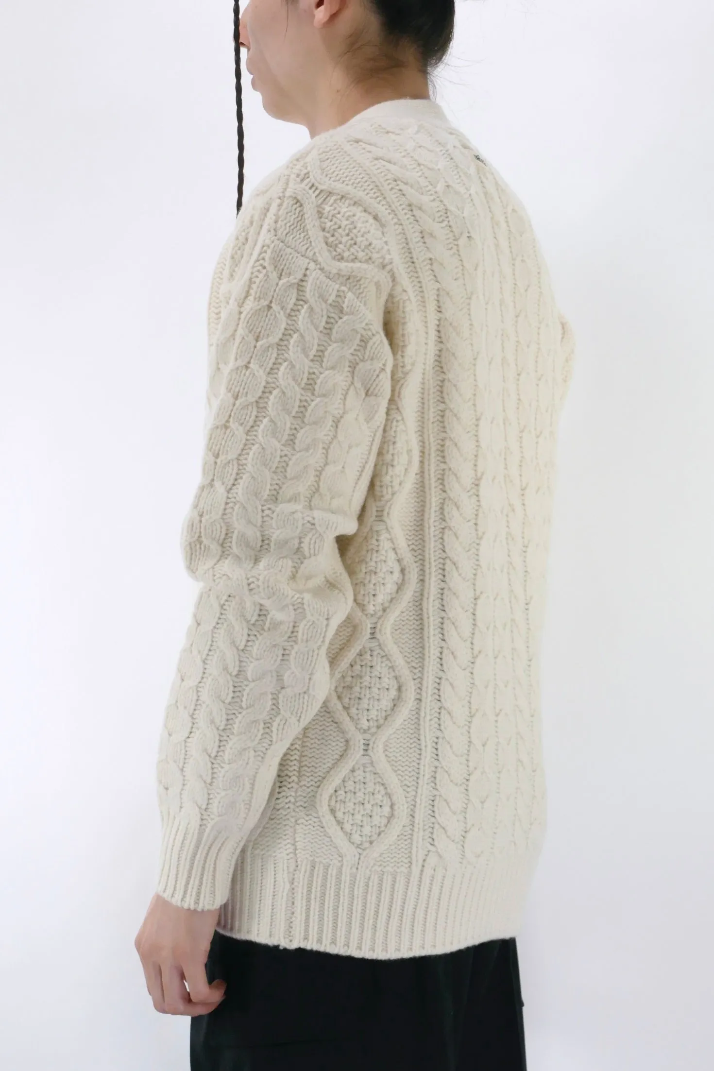 Drôle de Monsieur Torsades Cardigan - Cream