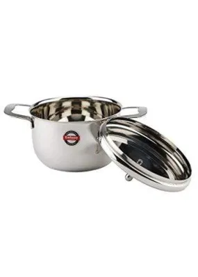 Embassy Ruby Cook-n-Serve Dish, 1800 ml, Size 3 (Stainless Steel)