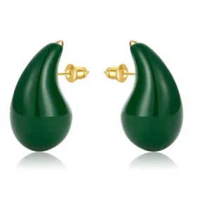 Enamel Large Gina Stud Earrings