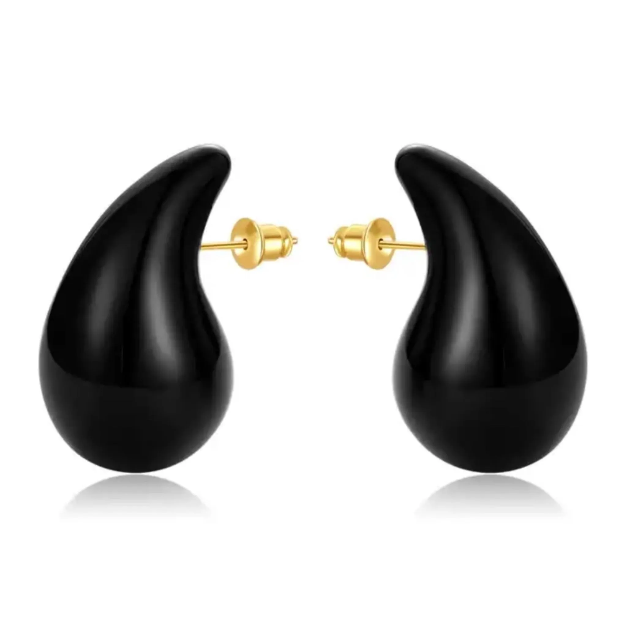 Enamel Large Gina Stud Earrings