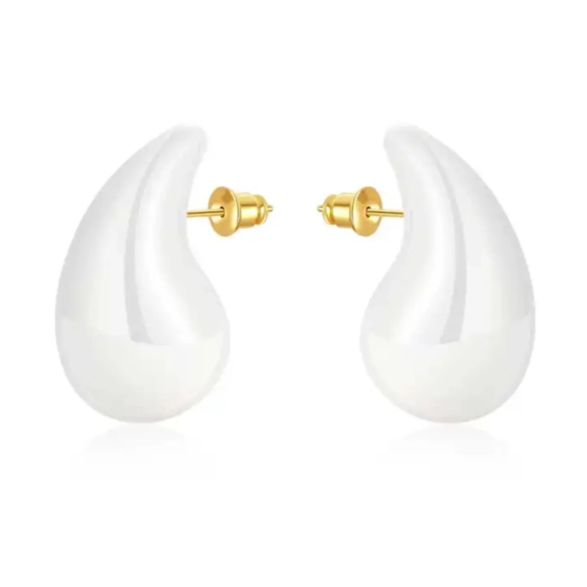 Enamel Large Gina Stud Earrings