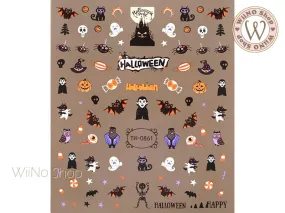 Halloween Vampire Adhesive Nail Art Sticker - 1 pc (TH-0861)