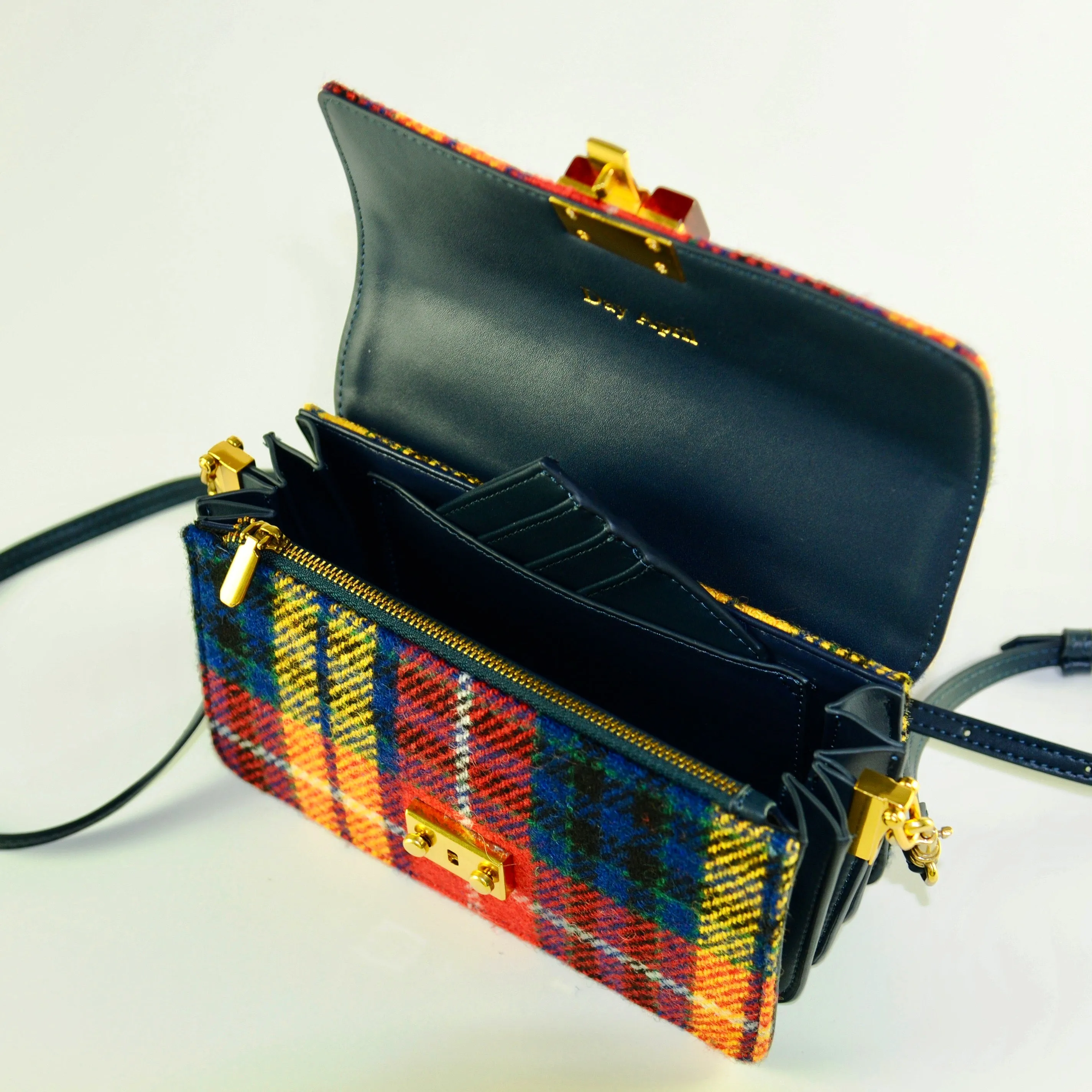 Harris Tweed Wool Bag,Scottish Tartan Bag,Handcrafted Bag-i7bags