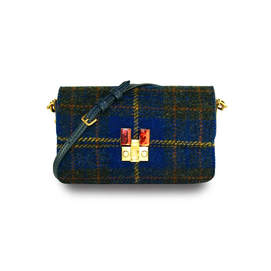 Harris Tweed Wool Bag,Scottish Tartan Bag,Handcrafted Bag-i7bags