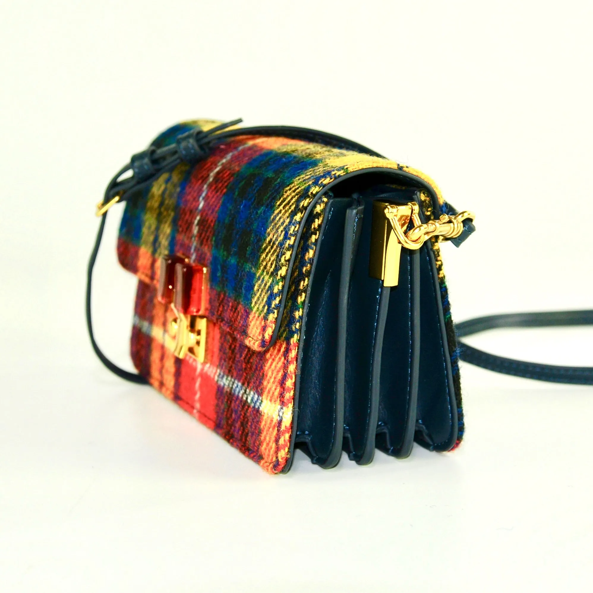 Harris Tweed Wool Bag,Scottish Tartan Bag,Handcrafted Bag-i7bags