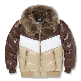 Kids Jordan Craig Sugar Hill Nylon Puffer Jacket (Mocha) 91548K