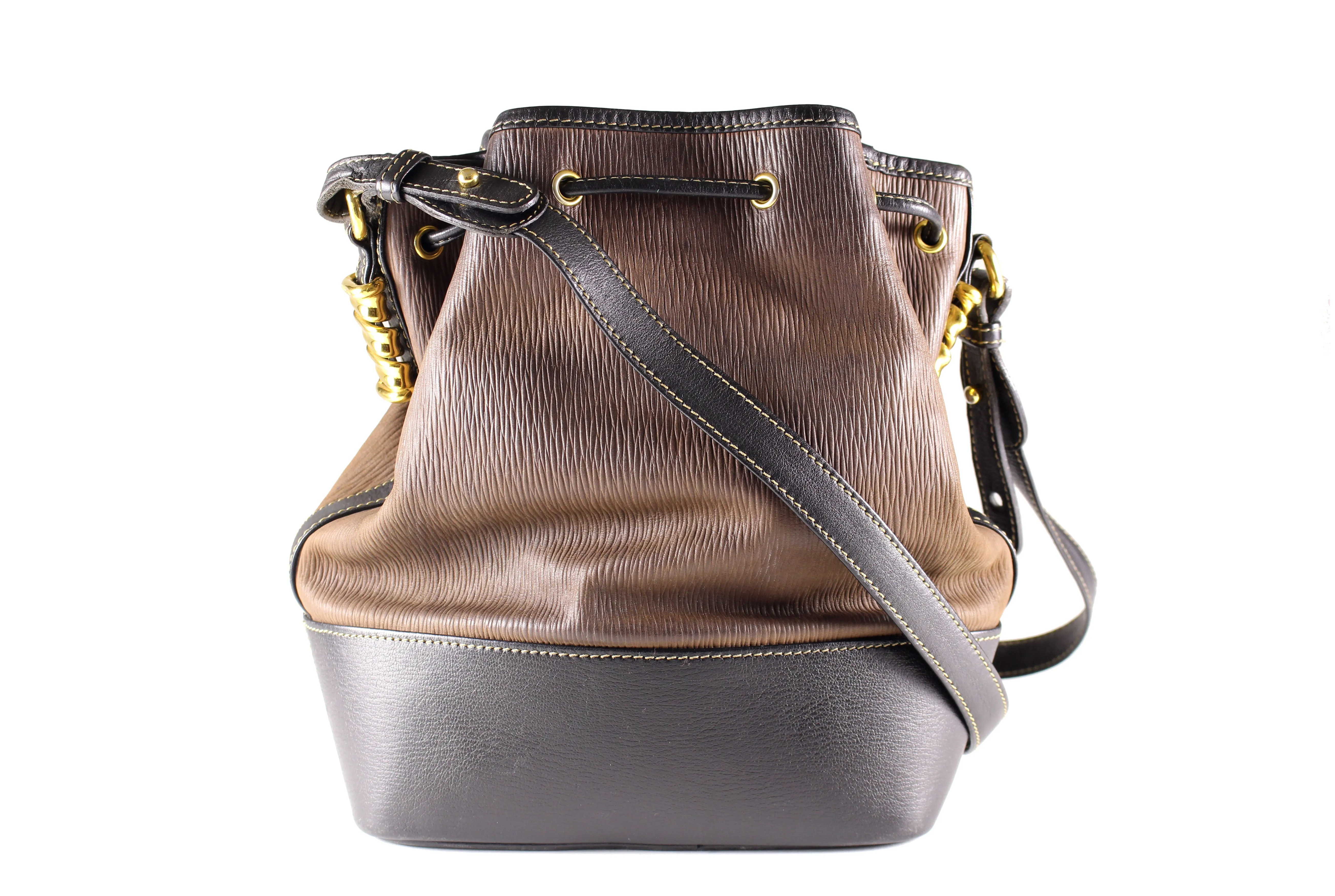 LOEWE bicolor leather shoulder bag