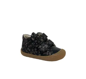 NATURINO COCOON Velcro noir imprime paillette botillons