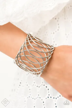 Paparazzi Accessories  - Dizzyingly Diva #B19 - Silver Fashion Fix Bracelet July 2019