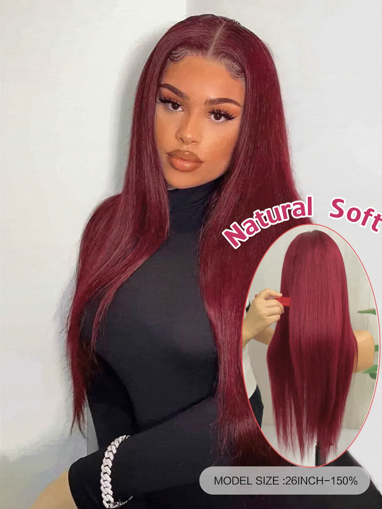 Straight 360 Lace Front Human Hair Wig