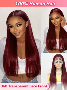 Straight 360 Lace Front Human Hair Wig